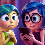 Inside Out 2 Glued to Phone
