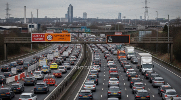 M6 Walsall Birmingham Lanes Closure